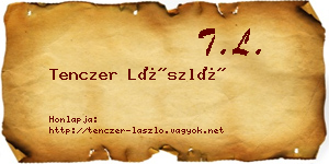 Tenczer László névjegykártya